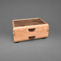 Sophisticated Jewelry Chest — Cherry with Walnut Lid
