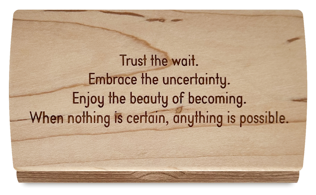 Quote Keepsake Box (Trust the wait...)