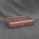 SELECT Large Valet Box in Walnut with Swirled Walnut Lid and Double Stripe in Padauk and Wenge