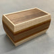 SELECT Large Cremation Urn in Black Walnut, Curly Maple, Cherry and Bubinga
