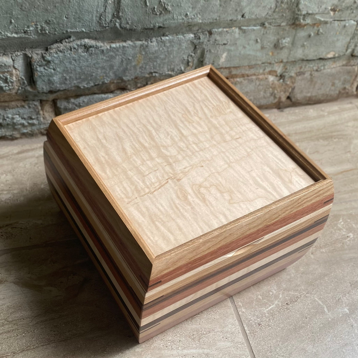 SELECT Mini Stash Box in Beautiful Bands of Bubinga