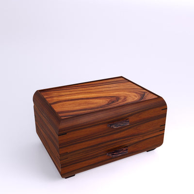 Wooden handmade Sophisticated Jewelry Chest Rosewood Rosewood by Mikutowski Woodworking