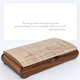 Engraved Wooden Keepsake Box for Graduation Gift - Inspiring Quote