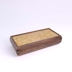 Wooden handmade Small Valet Box Walnut Tamo Ash by Mikutowski Woodworking