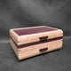 SELECT Sophisticated Jewelry Chest Birdseye Maple with Purpleheart Lid Wenge and Purpleheart Stripes