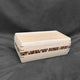 SELECT Mini Hope Chest in Birdseye Maple with Birdseye Maple Lid with Double Check Stripe