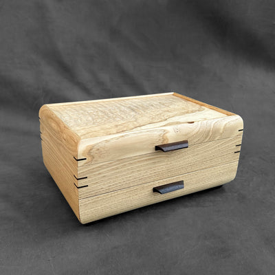 SELECT Sophisticated Jewelry Chest American Chestnut with Tamo Ash Lid #2