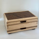 SELECT Sophisticated Jewelry Chest Birdseye maple with Walnut inlay