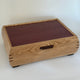 Elegance Large Jewelry Box - White Oak with Purpleheart Lid