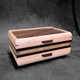 SELECT Sophisticated Jewelry Chest Curly Maple with Walnut Lid and Spalted Maple and Wenge Stripe