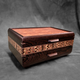 SELECT Sophisticated Jewelry Chest Wenge with Bubinga Lid Quad Check In Walnut, Bubinga, Wenge, Zebrawood, Rosewood and Cherry with Walnut Stripe