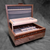 SELECT Sophisticated Jewelry Chest Walnut with Walnut lid and Padauk and Wenge Stripe with Double Check