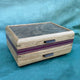 SELECT Sophisticated Jewelry Chest Cherry with Walnut lid and Purpleheart and Walnut Stripes