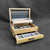 SELECT Sophisticated Jewelry Chest American Chestnut with Burled Walnut