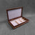 SELECT Large Valet Box in Rosewood with Tamo Ash Lid and Zebrawood Stripes with Single Check Inlay