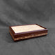 SELECT Large Valet Box in Rosewood with Tamo Ash Lid and Zebrawood Stripes with Single Check Inlay #3