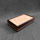 SELECT Large Valet Box in Rosewood with Tamo Ash Lid and Zebrawood Stripes with Single Check Inlay
