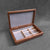 SELECT Large Valet Box in Walnut with Swirled Walnut Lid and Double Stripe in Padauk and Wenge