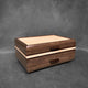 SELECT Sophisticated Jewelry Chest Walnut with Curly maple Lid Wenge and Curly maple Stripes
