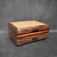 SELECT Sophisticated Jewelry Chest Walnut with Zebrawood lid Wenge, Padauk and Zebrawood Stripes