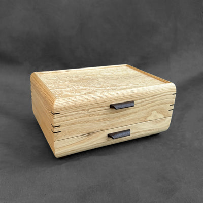 SELECT Sophisticated Jewelry Chest American Chestnut with Tamo Ash Lid #3