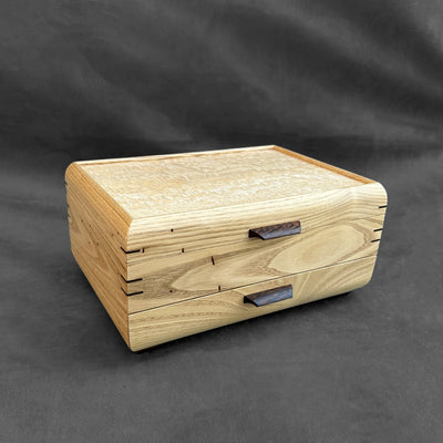 SELECT Sophisticated Jewelry Chest American Chestnut with Tamo Ash Lid #1