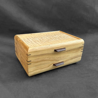 SELECT Sophisticated Jewelry Chest American Chestnut with Tamo Ash Lid #4