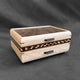 SELECT Sophisticated Jewelry Chest Birdseye maple with Swirled Walnut Lid, Double Check Inlay and Cherry and Walnut Stripe
