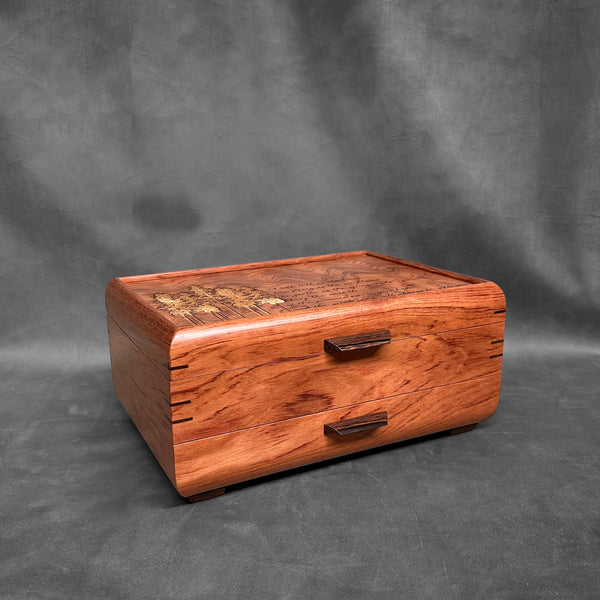 The One — Sophisticated Jewelry Chest — Bubinga with Bubinga Lid