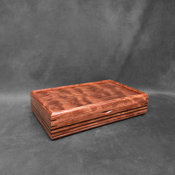 The One — October 2026 · Bubinga with Bubinga Lid Wenge Stripes Valet Box