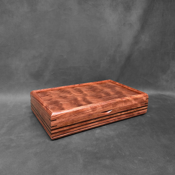 The One — October 2026 · Bubinga with Bubinga Lid Wenge Stripes Valet Box