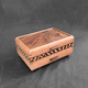 SELECT Cherry with Swirled Walnut lid with Walnut stripe and Double Check Inlay