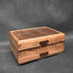 Signature Sophisticated Jewelry Chest Cherry with Walnut lid Zebrawood and Walnut Stripes