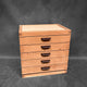 SELECT 5-Drawer Jewelry Chest in Cherry with Curly Maple Lid