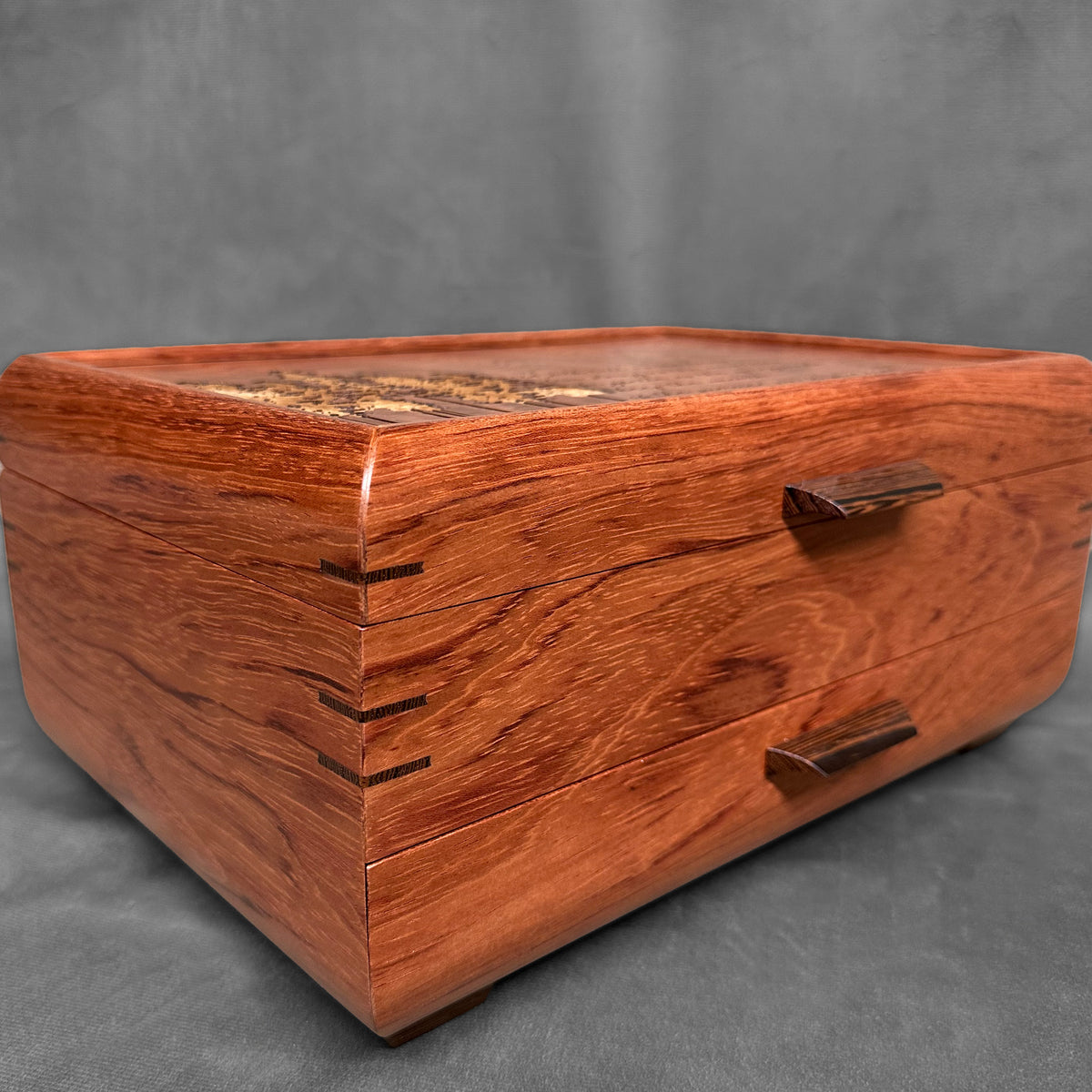 The One — Sophisticated Jewelry Chest — Bubinga with Bubinga Lid