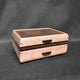 SELECT Sophisticated Jewelry Chest Curly Maple with Walnut Lid Wenge and Walnut Stripes