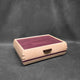 SELECT Elegance Jewelry Box Curly Maple with Purpleheart Lid Purpleheart Stripe