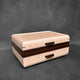 SELECT Sophisticated Jewelry Chest in Curly maple with Curly maple Lid Wenge, Walnut and Rosewood Stripes