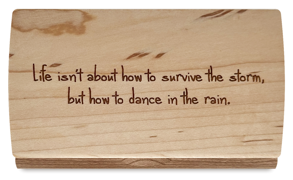 Quote Keepsake Box (Life isn't...)
