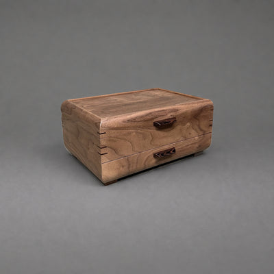 Sophisticated Jewelry Chest — Walnut with Walnut Lid