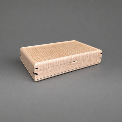 Large Valet Box — Curly Maple with Curly Maple Lid