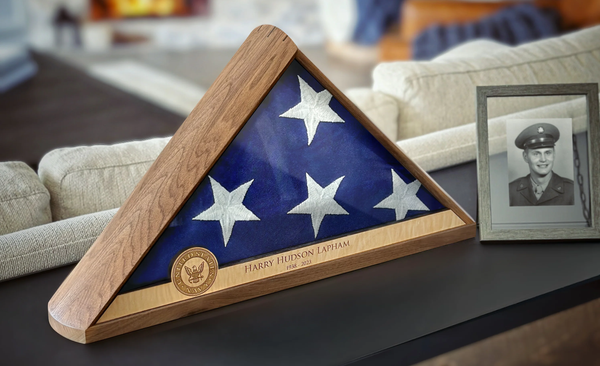 Flag display case