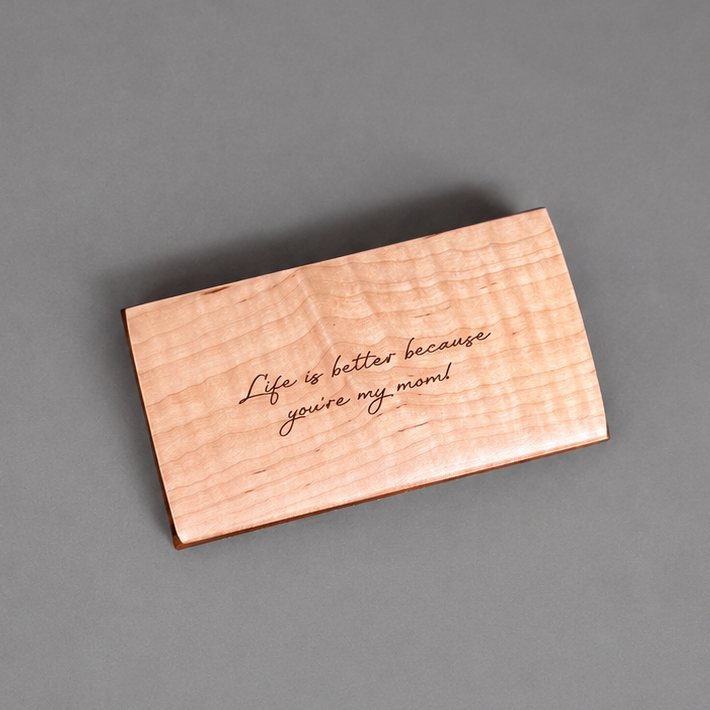 Bubinga Possibility Box top view