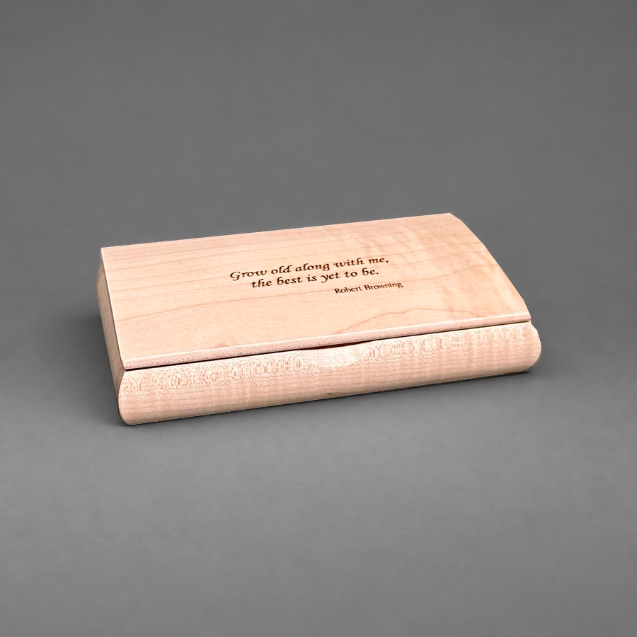 Curly Maple Possibility Box closed