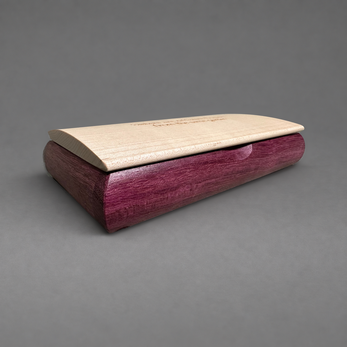 Purpleheart Possibility Box low angle