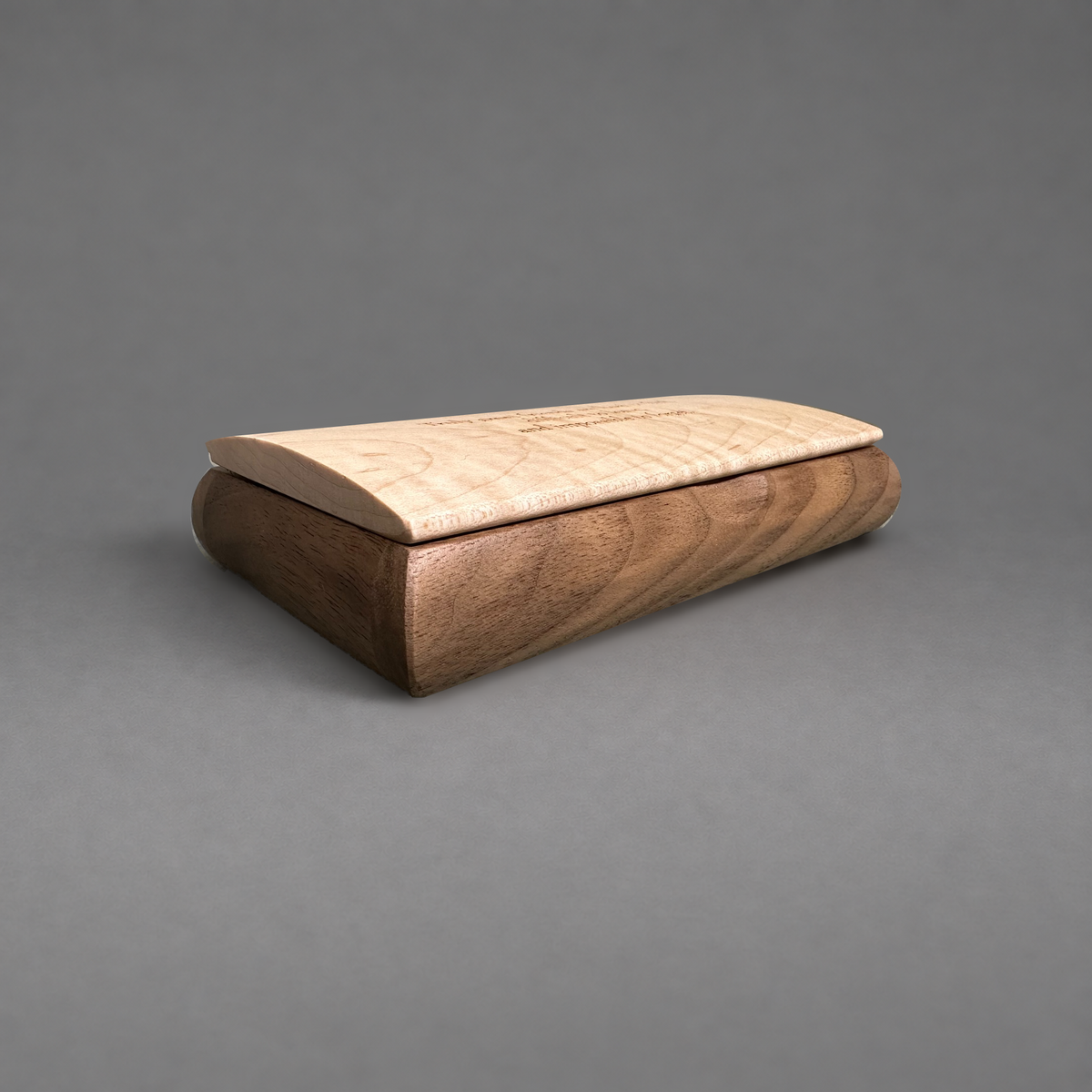 Walnut Possibility Box low angle