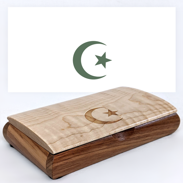 Crescent and Star Engraved Keepsake Box — Eid & Ramadan