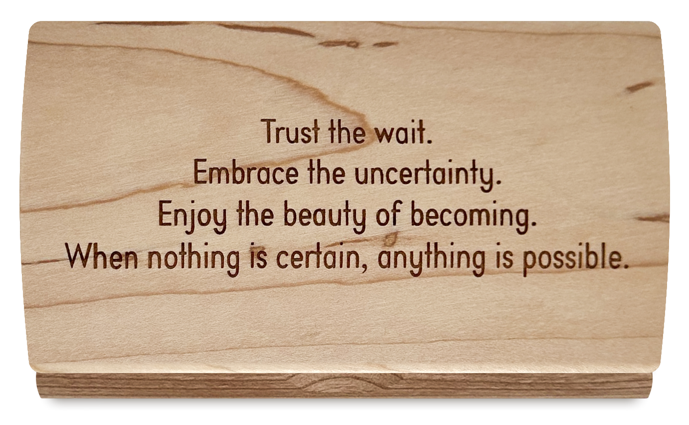 Quote Keepsake Box (Trust the wait...)