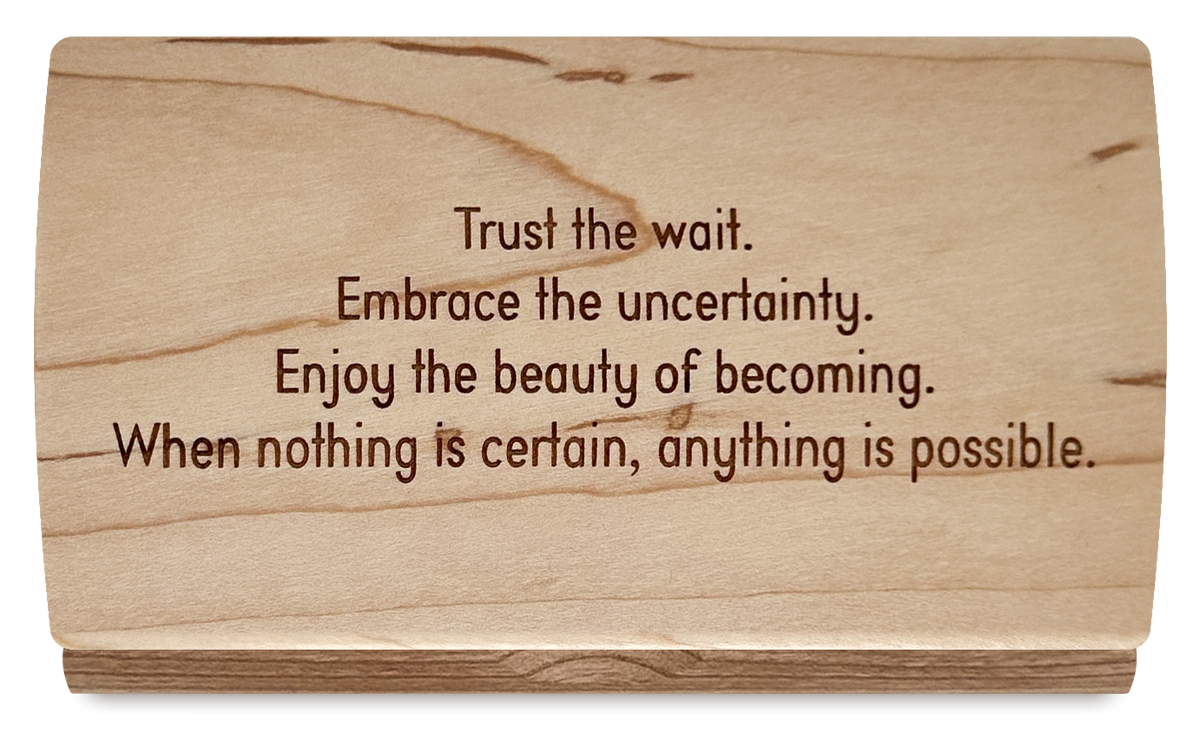 Quote Keepsake Box (Trust the wait...) – Mikutowski Woodworking