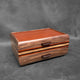 SELECT Sophisticated Jewelry Chest Walnut with Padauk Lid and Wenge, Padauk and Zebrawood Stripes
